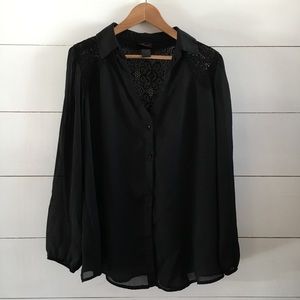 Torrid plus size button up top blouse
